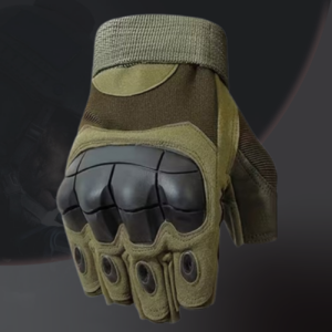 Guantes tácticos sin dedos con nudillos
